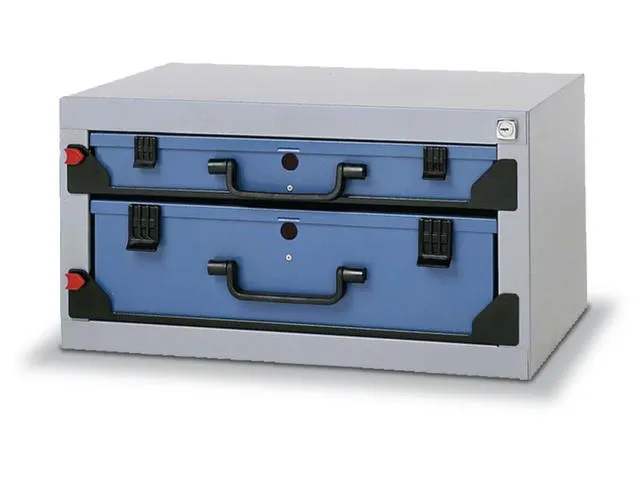 Opbergtoren Met Assortimentskoffers Plaatstaal 555x350mm Koffer D + H