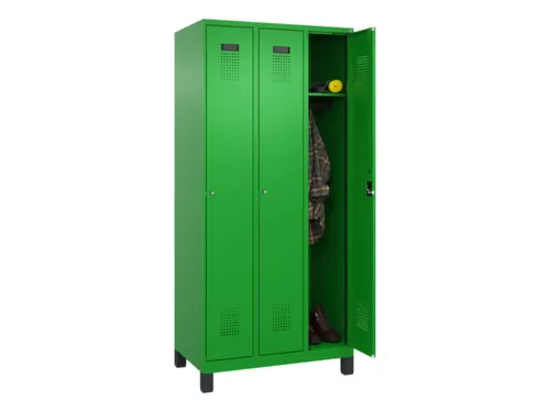 locker,HxBxD 1950x900x500mm,3vak,vak B 300mm,cil.-slot,voeten