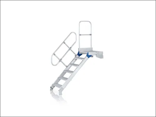 Bordestrap Bordes H 2 25m 9treden Trede B 1000mm 60°helling Aluminium