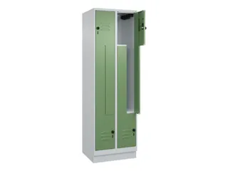 Z-garderobekast,HxBxD 1950x600x500mm,vak B 150/300mm,draaigrendel - 2