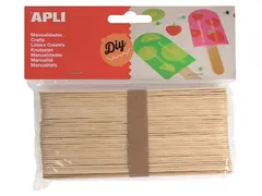Bâtonnet en bois naturel jumbo blister de 40 pièces