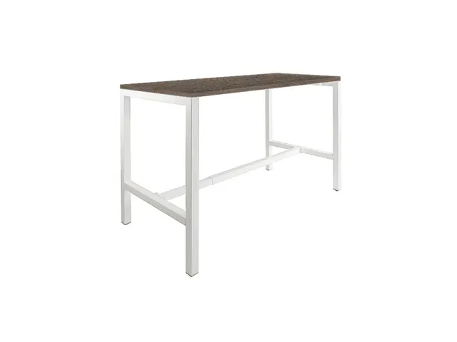 Domino Basic statafel 120x80cm 110cm Logan Eik 25mm Wit