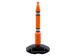 montant sangle délimitation,montant H 100mm,orange,plastique