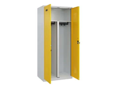 PBM-locker,HxBxD 1850x800x500mm,2vak,vak B 400mm,draaigrendel