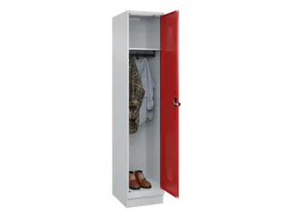 locker,HxBxD 1950x400x500mm,1vak,vak B 400mm,draaigrendel,sokkel - 1