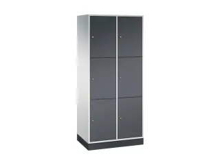 grootvolume-lockersysteem,RAL 7035/RAL 7021,HxBxD 1950x820x500mm - 2