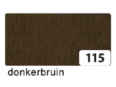 Crêpepapier Folia 50x250cm 10vel 115 chocoladebruin