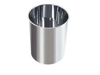 Ronde papierbak 15 Liter RVS - 1