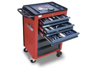 Gereedschapswagen Met Gereedschapsassortiment 950x610x450mm 3 Laden - 1