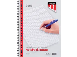 Collegeblok Quantore A4 ruit 5mm 23-gaats 100vel 70gr - 1
