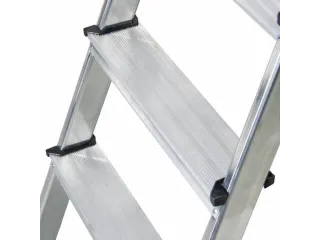 aluminium trapladder,eenzijdig,2treden,Stand H 0,35m,balk L 1,02m - 4