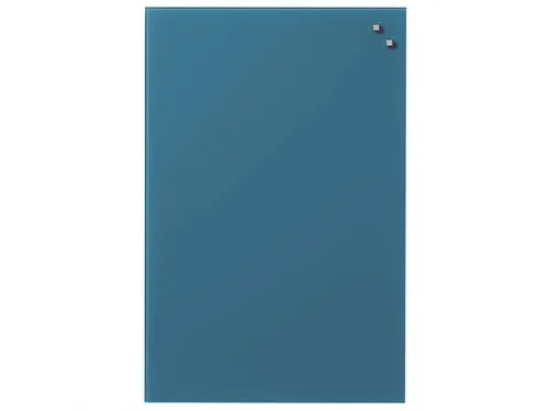 Glasmagneetbord Naga 40x60cm jeansblauw