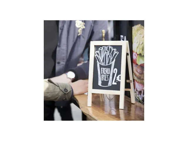 Krijtbord securit mini tafelstoepbord 24x15cm