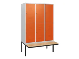 Dubbeldekse dekenkist,HxBxD 1950x1200x815mm,3x2vak.,vak B 400mm