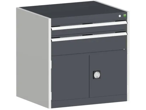 ladekast,HxBxD 800x800x650mm,2lade(n),m. lade voor normale belastingen