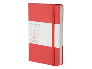 Notitieboek Moleskine pocket 90x140mm lijn hard cover scarlet red - 1