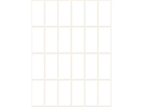 etiket Zweckform 38x18mm wit pakje a 648 etiketjes