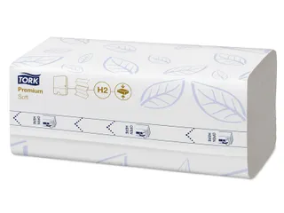 Tork 100889 Xpress H2 Multifold Z Handdoek Premium 2-laags 12x225 stuk - 2