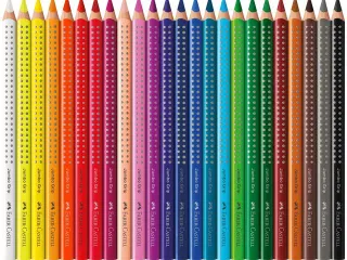Kleurpotlood Faber-Castell Jumbo GRIP 01 wit - 5