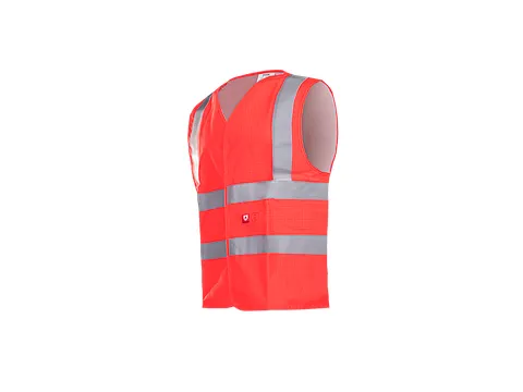 Sioen Hellisan 307A fluohesje, neonrood, maat 4XL, per stuk