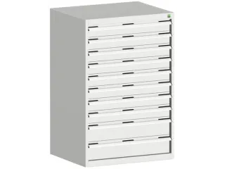 ladekast HxBxD 1200x800x650mm 10laden zware lasten RAL7035 - 2