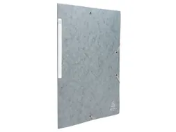 Elastomappen A4 glanskarton 3 kleppen monobloc-Grijs