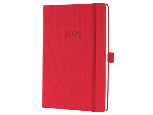 Weekagenda Conceptum A5 2026 (NL/FR/EN/DU) red Hardcover