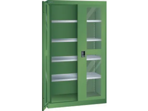zwaarlastkast met openslaande deuren,HxBxD 1950x1100x641mm,lak RAL6011