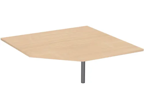 koppelelement voor bureau,90 °,BxD 1225x1225mm,v. C-voet,blad beuken