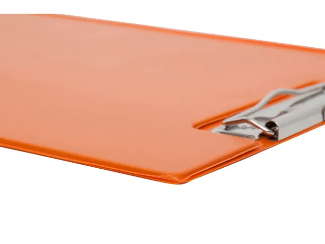 Klembordmap MAUL A4 staand met penlus PVC neon oranje
