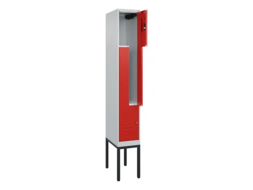 Z-garderobekast,HxBxD 2120x300x500mm,vak B 150/300mm,cil.-slot