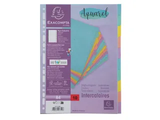 Tabbladen A4 10T glanskarton 400 AQUAREL - 5
