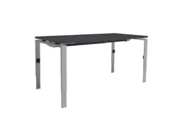 Bureau Linesto N4 hoogte instelbaar 180x80cm houtprint schaduw alu