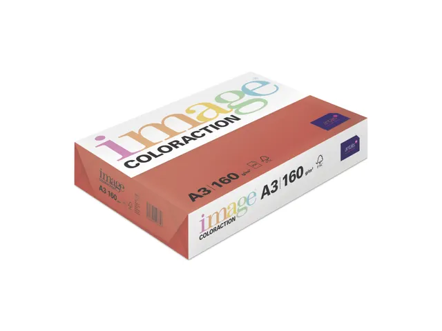 Papier copieur Chile Rouge corail A3 160g 250 feuilles