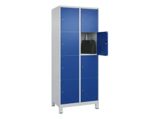 lockerkast,HxBxD 1950x800x500mm,2x4vakken,vak B 400mm,cil.-slot,voeten - 1