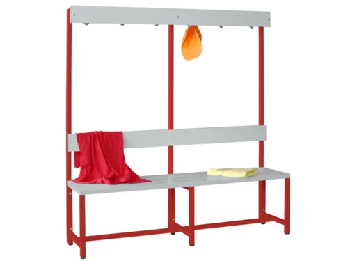 omkleedbank,HxLxD 1600x1500x400mm,onderstel RAL3000