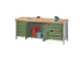 établi,HxlxP 900x2000x700mm,piètement/corps RAL7035,face avant RAL60