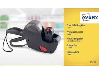 PL1/8 prijstang, zwart - 2