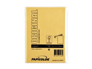 Correspondentiekaart Papicolor dubbel 105x148mm dottergeel pak à 6 st - 3