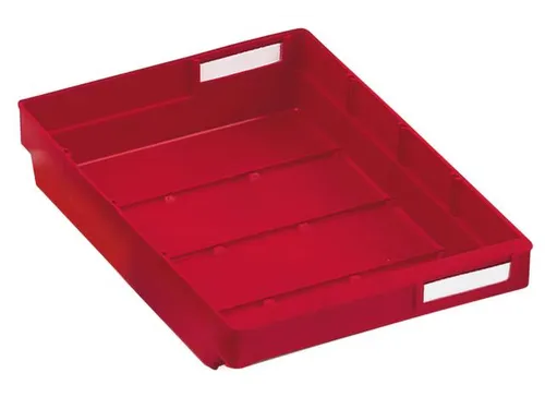 Stellingbak Extra Vlak Pp Hxbxd 65X240X300Mm Rood