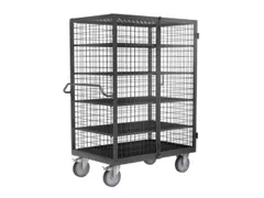 kastwagen,draagverm. 500kg,laadvl. LxB 1134x745mm,duwbeugel,RAL7043