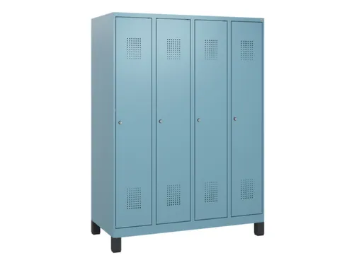schoollocker,HxBxD 1630x1200x500mm,4vak,vak B 300mm,cil.-slot,voeten
