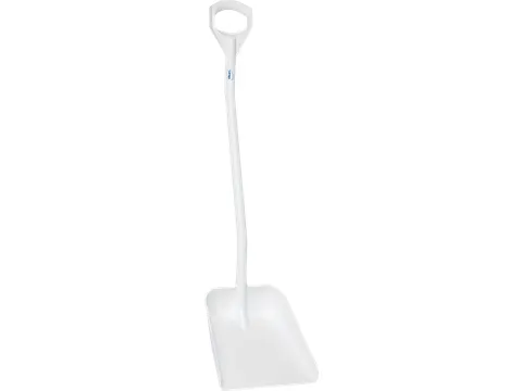 Hygiene 5601-5 Ergonomische Schop Lange Steel Groot Blad Wit