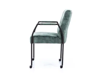 Vergaderstoel Albany Hunter Velours Zwart 4-poots frame - 2