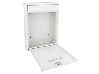Brievenbus Ibiza Wit met naamplaatje incl. 2 sleutels 36x26x8cm - 3