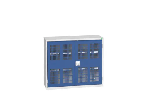 wandkast 900x1050x350mm 2xStalen bodem sokkel Ral 7035 front Ral 5010