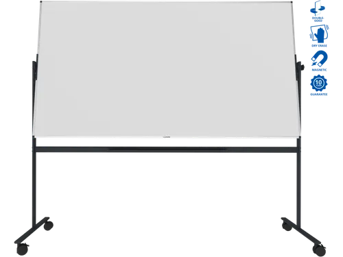 Legamaster UNITE kantelbaar Whiteboard 120x220cm zwart onderstel