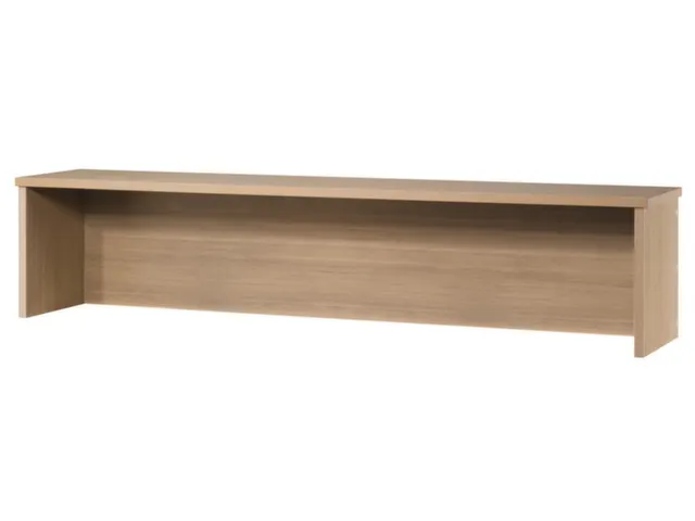 opzetvitrine,HxBxD 350x1600x320mm,hout,notenboom,slijt- en krasvast