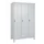 locker,HxBxD 1950x1200x500mm,3vak,vak B 400mm,draaigrendel,voeten