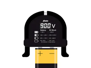 Alecto BTT2 Universele batterijtester voor AA, AAA, C, D en 9V batteri - 5